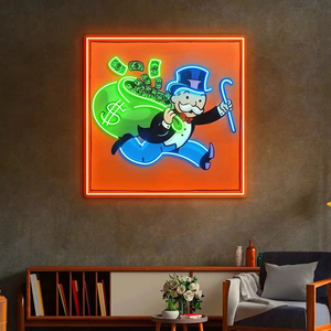 Letrero <span class=keywords><strong>de</strong></span> Neón Acrílico con Impresión UV LED Personalizado con el Logotipo <span class=keywords><strong>de</strong></span> <span class=keywords><strong>Monopoly</strong></span> Man, para Decoración <span class=keywords><strong>de</strong></span> Pared - Product Image 3