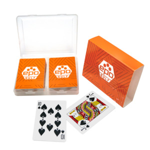 Juego de Cartas de Póker Promocionales de Plástico 35S de Alta Calidad con Logotipo Personalizado, 100% PVC - Product Image 2