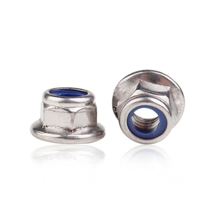 OEM/ODM Services Available SS304 A2 M8 M10 M16 M20 Class 4 6 8 10 ISO/<strong>ASME</strong> Standard Hex Flange <strong>Nylon</strong> <strong>Lock</strong> <strong>Nut</strong> - Product Image 2