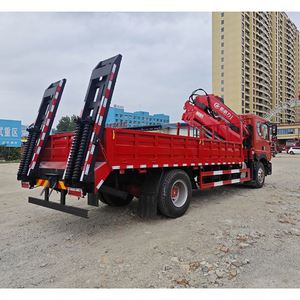 Camion grue à plateau pliable Dongfeng D9, 8 tonnes, grue à flèche hydraulique pliable, véhicule de transport multifonctionnel - Product Image 5