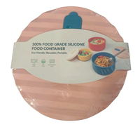 700ml OEM ODM siliconen opbergbak met deksel, voedselveilig, vaatwasser- en magnetronbestendig, herbruikbaar lunchbox, aangepast logo