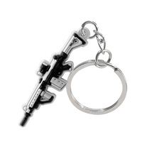 Porte-clés pistolet jouet en stock usine, décoration suspendue en forme de pistolet, modèle de mitraillette personnalisé