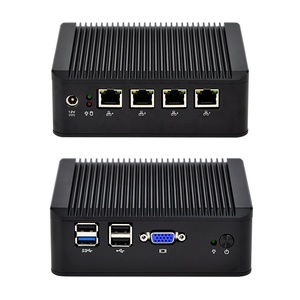 Q190G4U Qotom Q190G4U Mini Computer Firewall Appliance With 4X Gigabit <b>LAN</b> Ports J1900 Processor Quad Core Mini PC - Product Image 1