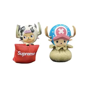 麦わら帽子ルフィパイレーツユニセックス日本のアニメキャラクターミルクカウトニートニーチョッパーモデルギフトの卸売PVC像おもちゃ
