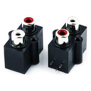 RCA Same Core Lotus Seat 1, 2, 3, 4, 5, 6 รู 3 ตำแหน่ง ชุบนิกเกิลเคลือบทอง 4 ตำแหน่ง อินเทอร์เฟซเสียงและวิดีโอ ช่องเสียบ AV - Product Image 6