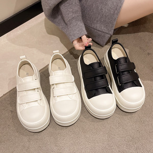 <span class=keywords><strong>Chaussures</strong></span> décontractées en cuir à plateforme <span class=keywords><strong>pour</strong></span> femmes, avec sangle Velcro, semelle en caoutchouc antidérapante, <span class=keywords><strong>pour</strong></span> la marche quotidienne, OEM ODM - Product Image 3