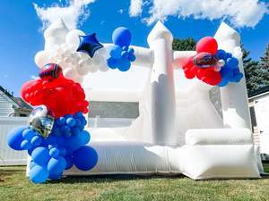 Maison de rebond gonflable blanche avec souffleur d'air, prix d'usine Offre Spéciale pour rebond de mariage - Product Image 3