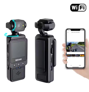 Caméra numérique Wifi 4K DV01 avec écran LCD arrière de 1,6 pouce, vidéo 180 °   Enregistreur étanche avec rotation d'écran - Product Image 1