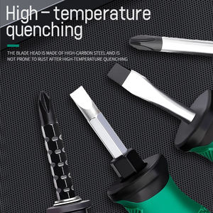 Ensemble de tournevis plat croisé à double usage de forme spéciale, Phillips magnétique télescopique à cliquet avec boîte emballée - Product Image 5