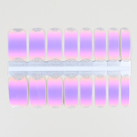 Vente en gros de bandes adhésives écologiques pour ongles, série ZB, 2D, 100% motifs floraux colorés printaniers, personnalisables