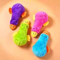 Jouet en peluche pour chien, design bec de canard mignon, couineur, à mâcher, pour soulager le stress des animaux, rembourrage en coton PP, doublure en maille, vente en gros