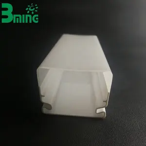 Customized IP65 Tri-proof Coextrusion Plastic Profile PC Profile Led Lamp Plastic Cover for Whole Sale