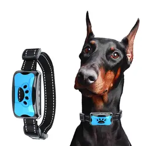 Newest Motor Vibration Rechargeable 7 Levels Anti Bark Collar Electric Shock Pet Training Collar Anti Dog Bark Collar