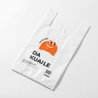 Sacs en plastique personnalisés imprimés avec logo, sacs de courses en plastique, sacs en plastique pour t-shirts, sacs de transport pour le shopping