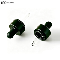 Flacon compte-gouttes en verre noir mat de 30 ml avec bouchon sécurité enfant pour extraits végétaux
