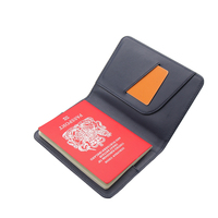 Sarung paspor sederhana kulit PU PVC Rfid, dompet tempat paspor perjalanan