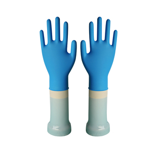 Extra Durable 6Mil Black Nitrile Disposable Gloves <b>Powder</b> Free Anti-slip Allergy Free Gathered Cuff <b>Textured</b> Fingertips General - Product Image 1