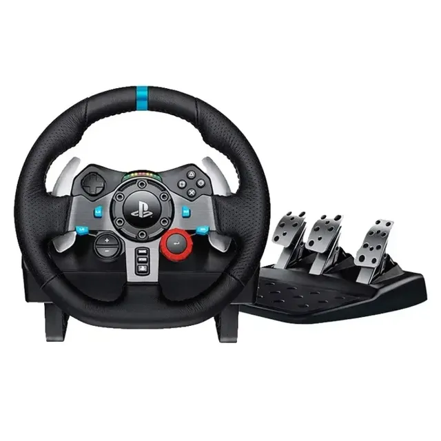 Logitech G29 Wired Racing Steering Wheel with Pedal Shift Lever Six-axis Gyroscope for Compatible