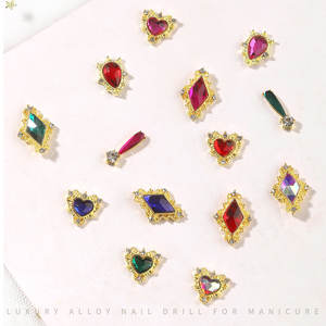 سحر فن الأظافر ثلاثي الأبعاد فاخر ، مجوهرات يدوية يدوية معدنية للأظافر - Product Image 5