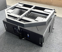 Powavesound Line Array Système de haut-parleurs Dual 12 "Active Line Array Haut-parleur Type alimenté Système audio extérieur bidirectionnel