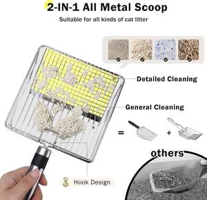 Caja de arena plegable extra grande de acero inoxidable con lados altos y tapa de metal XL, antifugas de orina, fácil de limpiar para gatos grandes - Product Image 6