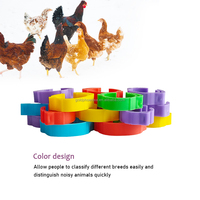 Yyc réglable poulet pied anneau étiquettes poulet poule jambe pince bande poussin pied anneau étiquette poulet jambe anneau