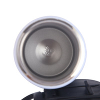 Gobelet isotherme double paroi en acier inoxydable 304 de 16 oz, rond, avec couvercle à paille, finition mate, léger et anti-fuite