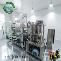 Línea de Enlatado Automática de Bebidas Carbonatadas de 20000 CPH a Precio de Fábrica para Cerveza, Refrescos y Agua con Gas en Latas de Aluminio