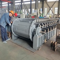 Concasseur à double rouleau en matériau carbone pour moteur électrique, robuste, pour la fusion d'alumine et le transport de matériaux
