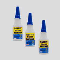 Colle acrylique super puissante équivalente à 495, résistante à 120°C, adhésif universel pour câbles, plastique, bois et emballages