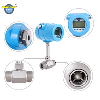 Factory OEM Small Caliber Thread Gas Turbine Flow Meter Modbus RTU for Welding Workshop Argon Gas Pipeline Monitoring