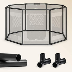 Tienda de campaña portátil para mascotas, resistente al agua, octogonal, plegable, para mascotas, madera, acero, cría de gatos, perros, guardería, sala de entrega - Product Image 6