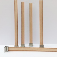 Mèches doubles en bois faites à la main et base en métal, tailles personnalisées, prix direct usine
