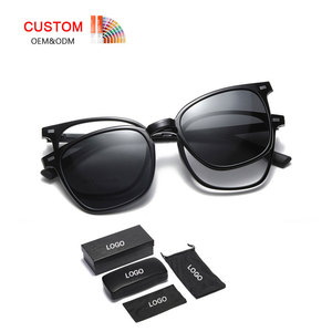 Gafas de Sol Polarizadas Unisex UV400 con <span class=keywords><strong>Clip</strong></span> Magnético 2026, Montura Óptica de Diseño, Gafas de Sol con <span class=keywords><strong>Clip</strong></span> - Product Image 1