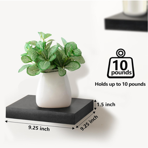 Étagère murale flottante carrée moderne en acier inoxydable avec support d'installation <span class=keywords><strong>invisible</strong></span> pour la décoration du salon - Product Image 5