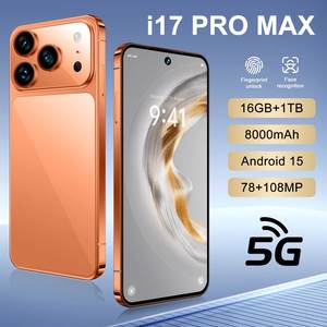Teléfono Inteligente 17 Pro Max, Gran Venta de Fábrica, Pantalla de 7.3 Pulgadas, Cámara Trasera de 108mp, Resolución HD, LTE - Product Image 1