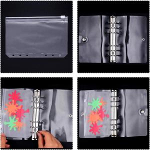 Hojas A6 para Carpeta de 6 Anillos, 10 Hojas Transparentes de Plástico PP, Protectores de Páginas de 2 Bolsillos con Impresión Personalizada para Uso Promocional - Product Image 4