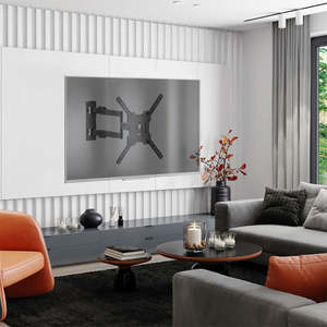 Tornillo plegable Charmount Esquina inclinable Soportes de montaje de movimiento completo Soportes de <span class=keywords><strong>TV</strong></span> Montaje en pared <span class=keywords><strong>TV</strong></span> - Product Image 1