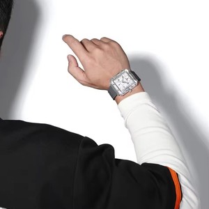 Relojes de Cuarzo Naviforce 6112 para Hombre, Marca Original, Correa de Silicona, Esfera Rectangular, Fecha, Relojes de Lujo Sencillos para Hombre - Product Image 5