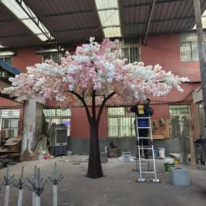 फैक्टरी आपूर्ति 10 फीट 3 मीटर बड़ा गुलाबी आर्बोल वृक्ष शादी के फूल पेड़ सिमुलेशन सफेद कृत्रिम चेरी ब्लॉसम शाखाएं पेड़