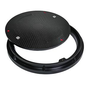 GRP 복합재 JQ 브랜드 FET-21 모델 EN124 D400 600mm 정화조 잠금식 맨홀 뚜껑 30년 수명 맞춤형 색상 - Product Image 3