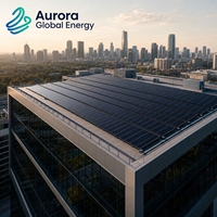 Panneau solaire photovoltaïque monocristallin 550W, excellente production d'énergie en faible luminosité, matériau résistant au vieillissement, compatible avec le stockage d'énergie domestique