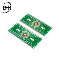 Placa adaptadora Turn QFP32 DIP32 TQFP LQFP EQFP con espaciado de pines de 0,8 mm para desacoplamiento y filtrado