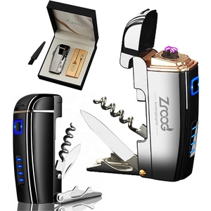 Lovisle Công Nghệ Đôi Arc Xung Nhẹ Hơn Với Biểu Tượng Tùy Chỉnh Hộ Gia Đình Dao Mở Chai Và Thuốc Lá Chủ Cho BBQ & Quà Tặng - Product Image 1