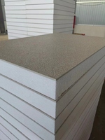 Paneles sándwich de aislamiento térmico integrados de metal moderno para casas prefabricadas, cocinas, techos, almacenes