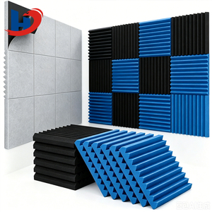 <span class=keywords><strong>โฟม</strong></span>อะคูสติกแบบลิ่ม ติดตั้งง่าย ขนาด 12x12 นิ้ว แบบมีกาวในตัว ฉนวนกันเสียง NRC 0.5 สำหรับห้องอัดเสียง KTV สำนักงาน ฉากกั้น - Product Image 1
