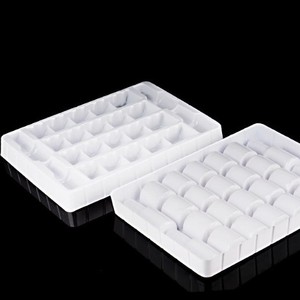 Customized Pet Blister Trays White Plastic For Electronic Toy <b>Packaging</b> With Molded Compartments - Product Image 1