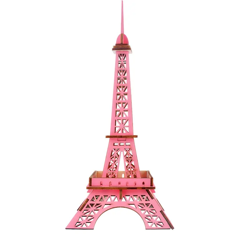 Paris Tower 3D Puzzle DIY wooden puzzle game for kids Toy other home decor handicraft products