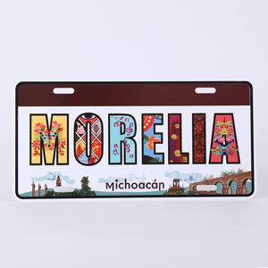 Plaque d'immatriculation décorative personnalisée avec <span class=keywords><strong>logo</strong></span> 3D voiture en aluminium Souvenirs touristiques de pays vintage avec caractéristiques personnalisées - Product Image 6