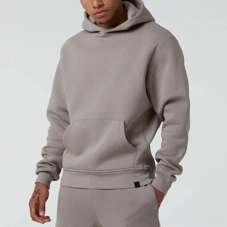 Dernière vente en gros logo personnalisé hommes taille régulière sweat à capuche ajusté unisexe surdimensionné coton manches longues plaine pull sur sweats à capuche vierges